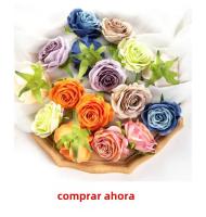 10PCS Rosas De Seda Artificiales Para Scrapbooking Flores Para DIY Coronelas Decoración De Hogar Bodas Aniversarios Y Más - details 5
