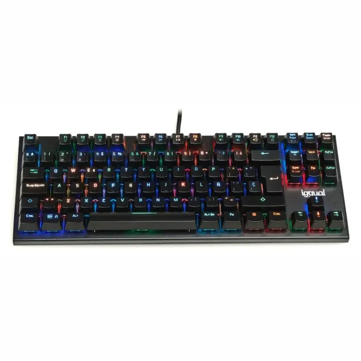 iggual - Teclado gaming TKL mecánico ONYX RGB negro IGG317952 - 1
