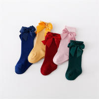 Lawadka 5 Pares De Calcetines Largos Para Niñas Infantil Princesa De Talla 0-7 Años Algodón Con Lazo Moda Invierno Calcetines Para Niñas - details 5