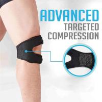 Estabilizador de rodilla, rodillera, rodillera estabilizadora para aliviar el dolor de rodilla, rodillera estabilizadora rotuliana y para aliviar el dolor de rodilla, rodillera con muñequera gratis (negro, 1 par) - details 0