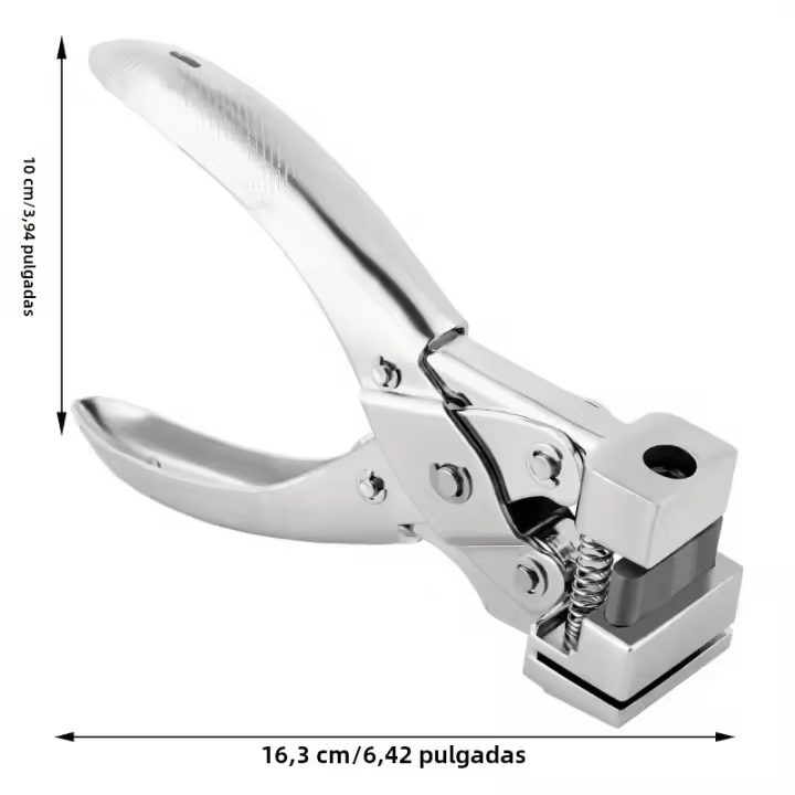 Pulgar De Perforación Para Tag Forma T De Alta Resistencia Herramienta De Manualidades Para Papel Perforadora Para Pendientes Y Tarjetas ID - 1