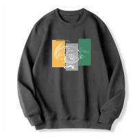Sudadera De Capucha Para Hombre Tallas Grandes 6XL 7XL 8XL Cuello Redondo Manga Larga Imprimido Suelto Casual Para Otoño E Invierno - details 11