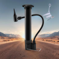 Bomba De Aire Para Bicicleta Manual 80PSI Inflador De Neumáticos De Valor Schrader Ligero Para Carretera Y Montaña Bomba De Balones - details 0