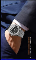 Reloj De Cuarzo De Lujo Para Hombre BINBOND Estilo Casual Grande Dial Acero Inoxidable Calendario Reloj De Pulsera Clásico Para Hombre Resistente Al Agua Manos Luminosas - details 14