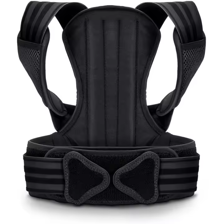 Corrector De Postura Ajustable Transpirable Soporte Para Espalda Y Columna Lumbar Alivia El Dolor Previene La Formación De Hombros De Terciopelo - 1