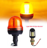 Luz De Advertencia Estroboscópica LED 60 Ambar Para Motocicleta Tractor Camión Seguimiento De Señal De Emergencia Con Aluminio 12V/24V - details 3