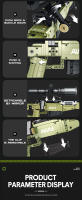 Bloques De Construcción De Rifle AWM Sniper 1336PCS Juguete De Arma Militar Con Telescopio Para Niños Regalo De Navidad - details 2