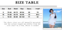 Vestido De Playa De Verano 2025 Para Mujer Estilo Picante Diagonal Hombro Largo Manga Flare Vestido De Vacaciones Sexy & Club - details 0