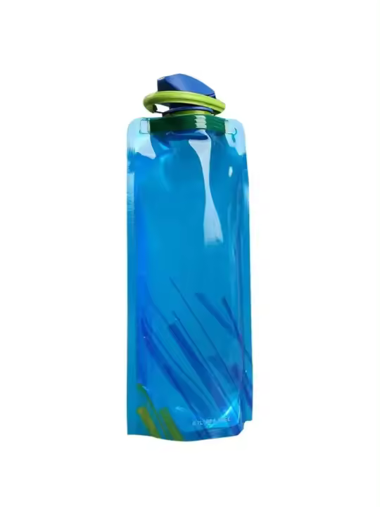 Bolsa De Agua Plegable Ultra Ligera De 700ml Para Deportes Al Aire Libre Y Camping Con Manija Y Ganchillo Utensilio De Cocina Para Adultos - 1