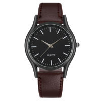 Reloj De Cuarzo Minimalista Para Parejas Correa De Cuero Múltiples Colores Accesorio De Ropa Casual Reloj Simplicidad - details 11