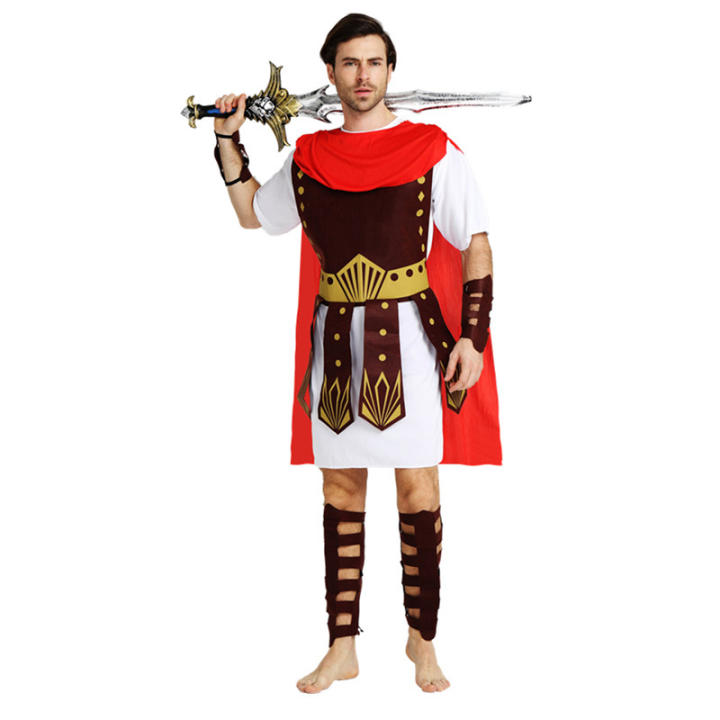 Freebily Traje Romano Hombre Disfraz De César Romano Disfraces De Gladiador Faldas Un Hombro con Mantón para Carnaval Halloween Azul E S Freebily Traje Romano Hombre Disfraz De César Romano Disfraces De Gladiador Faldas Un Hombro con Mantón para Carnaval Halloween Azul E S