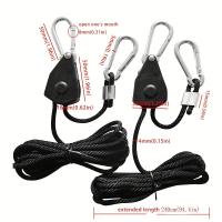Cuerda de Tienda Resistente a Prueba de Viento y Ajustable de BOPORO Capacidad de Carga de 149lb Ideal para Acampar y Actividades al Aire Libre - details 9