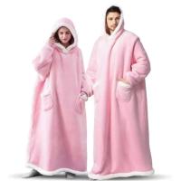 Pijama Con Capucha De Punto De Pola Suéter Invierno Talla Grande Pijama De Algodón Suave Para Dormir Ropa De Dormir Cómoda Y Cálida - details 3