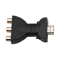 Macho a 3 RCA hembra compuesto AV audio adaptador de vídeo TV convertidor - details 1