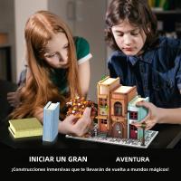Bloques De Construcción MOC 1488pcs Librería Mágica Decoración De Estante De Libros Miniatura Casa Modelo Juguete Para Adultos - details 6