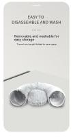 Cama De Gato De Peluche Con Tunnel Multifuncional Para Gatos De Interior Peephole Donut Fluffy Con Tunnel Cama Para Gatos Interior - details 18