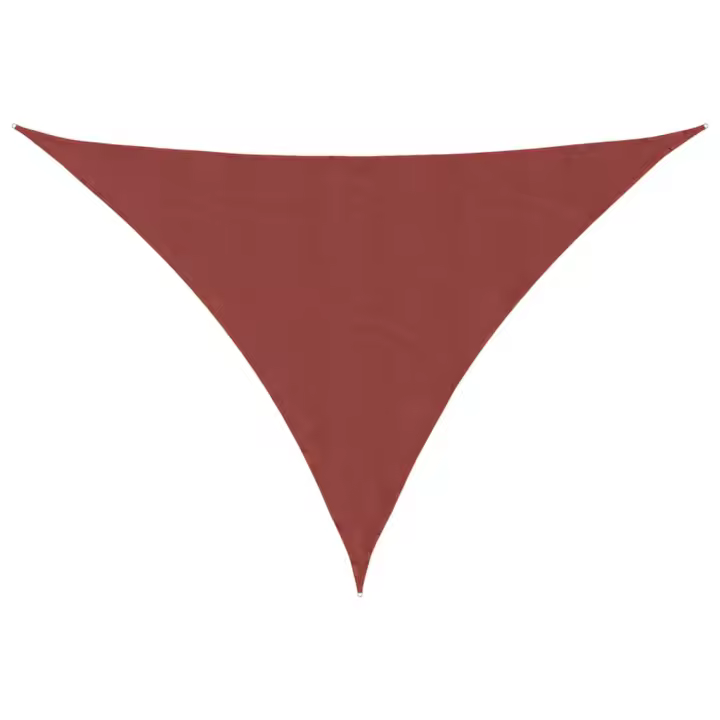 Toldo de Vela de lona triangular Oxford terracota 3x4m - 1