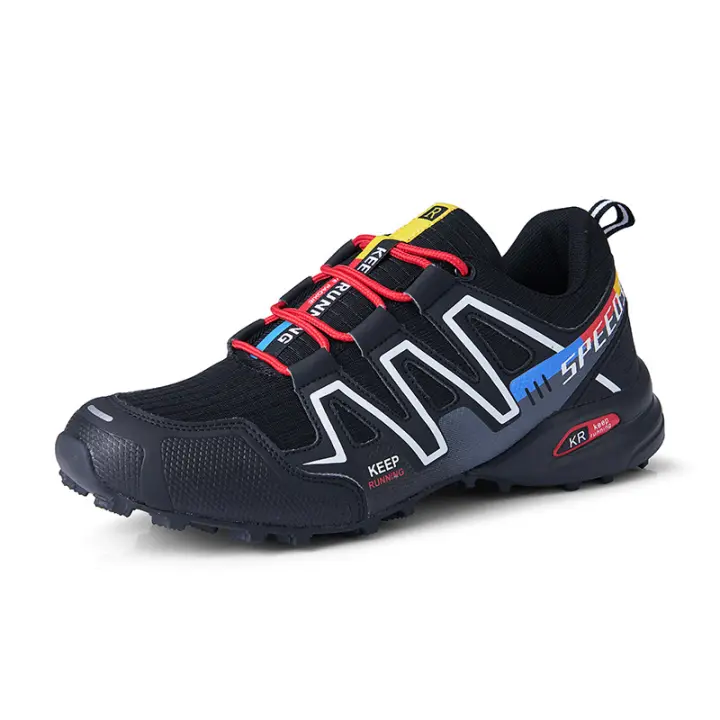 MOV-Zapatos de senderismo impermeables para hombre, calzado ligero y cómodo de cuero, antideslizante para caminar - 1