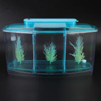 Tanque De Acuario Con LED Y División En Tres Secciones Para Cría Y Aislamiento De Pequeños Peces Tanque De Acrílico Para Acuarios - details 2