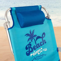 Aktive - Silla de playa plegable con respaldo reclinable 4 posiciones, 53x58x28/80 cm, fabricada de aluminio y textileno, con cojín, bolsillo extraíble, mochila y topes antivuelco, máx. 110 kg, sillas de playa, sillas plegables, accesorios verano - details 4