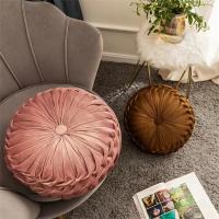 Cojín Decorativo De 3D Calabaza Para Sofá Asiento Redondo De Terciopelo Para Silla De Oficina Cojín Para Piso Y Cama - details 5