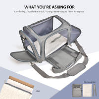 Mochila Porta Mascotas PETRAVEL Para Perros Y Gatos Pequeños Bolsa De Viaje Suave Aprobada Por Aerolíneas Impermeable Y Transpirable Para Transporte Y Salidas - details 5