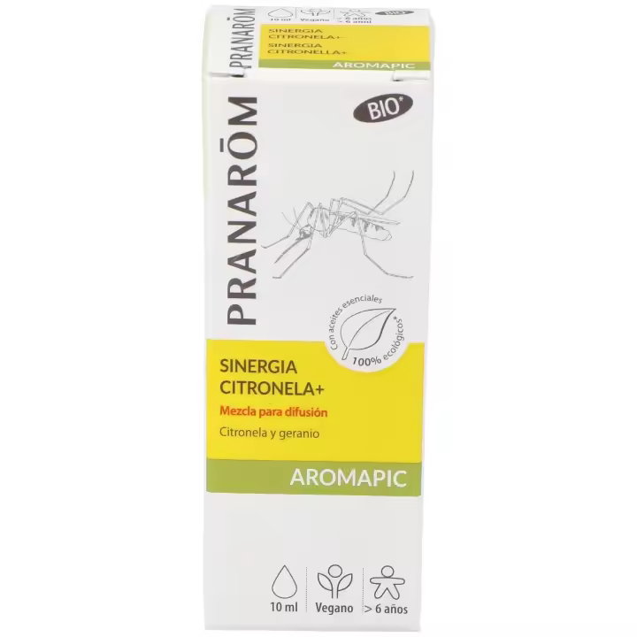 Pranarôm Aromapic Sinergia Citronela Aceite Difusion 10Ml. Ahuyenta los mosquitos y otros insectos. - 1