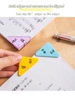 Organizador De Escritorio Creativo 20pcs Clip De Triángulo Para Papel Y Libros Clip De Esquina Para Almacenamiento De Escritorio Y Estantería Oficina - details 3