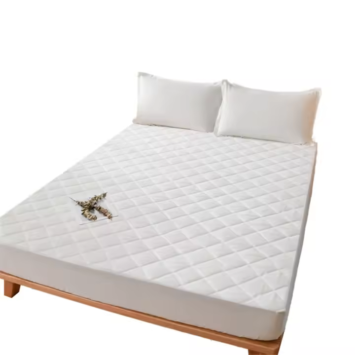 Protector de Colchón Impermeable Niño Individual,Funda de Colchón de Algodón Premium 100 GSM,Transpirable,Elástico, Con Bolsos Elástico (Blanco) - 1