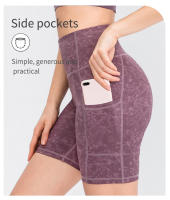 Pantalones cortos de Yoga para mujer, pantalones de camuflaje, cintura alta, ajustados, para gimnasio, Fitness, correr, mallas deportivas, medias de secado rápido S M L XL 2XL - details 33