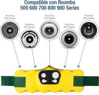 Premium Batería para Roomba 639 650 651 660 700 720 750 760 765 770 772 772e 774 775 776 776p 780 782 782e 785 786 786p 800.  Capacidad 4500mAh. Robot Aspirador - details 0