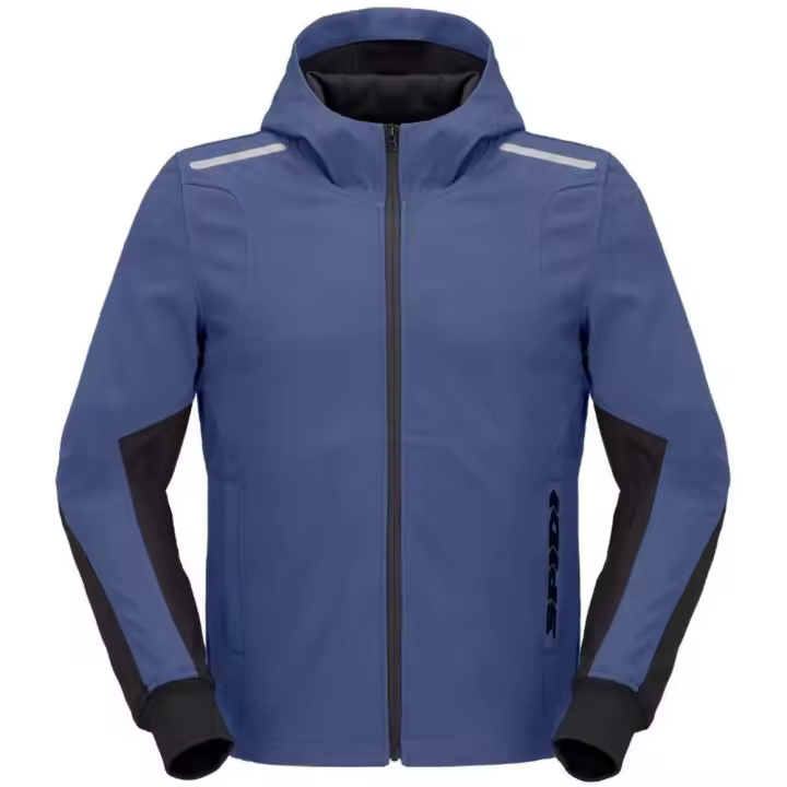 Chaqueta Spidi Hoodie Armor Light Azul negro - 1