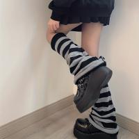 Calentadores De Piernas De Punto Para Mujer Estilo Invierno Suaves Y Elásticos Medio Caña De Malla JK Para Niñas - details 3