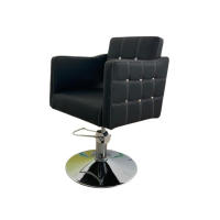 Silla Barbería Ergonómica JUPITER para Barberías, Peluquerías y Salones - Negro - Altura Ajustable, Giratoria y Cómoda - details 1