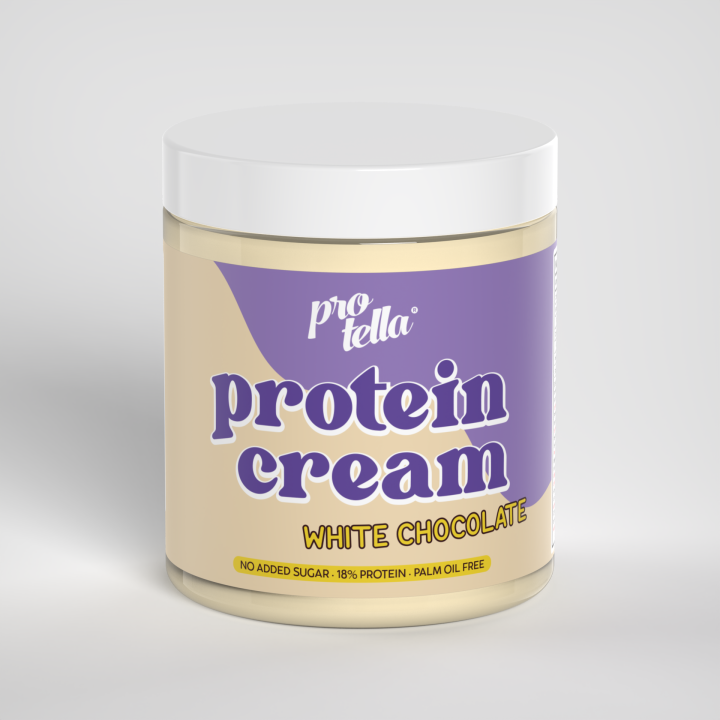 Protella® White Choco 250g  Crema de Chocolate Blanco con Avellanas Tostadas  Protella
