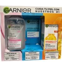 Garnier Skin Estuche Agua Micelar + Serum + Mascarilla Garnier Pack Agua Micelar 400 ml+ Serum Vitamina C 30 ml + Mascarilla Tissu Energizante - details 3