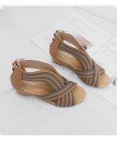 Pendiente Sandalias Tacón Mujeres 2025 Verano Moda Señoras Sandalias Boca de Pez Bohemia Sandalias Romanas Mujeres - details 6