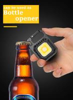 Linterna LED Multifuncional Miniatura Con Llavero Luz De Trabajo COB Recargable Por Tipo-C Torcha De Bolsillo Para Camping Al Aire Libre Emergencias - details 7
