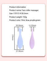 Rodillo De Piel Para Rostro Y Ojos Alwafore Herramienta De Masaje Facial Gua Sha Cuidado De La Piel Silicone No Eléctrico - details 3