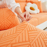 Cubierta De Sofá Con Patrón De Jacquard Rayado Estilo Capa De Ducha Versátil Todo El Año Fácil De Instalar Para Sofá L Asiento Individual Y Sofá De Dos Plazas - details 10