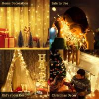 Luces De Cadena LED Impermeables Para Decoración De Jardín Dormitorio Fiesta Navidad 10/20/40/80 LED Batería Incluida Luz De Navidad Color Calido Y RGB - details 12
