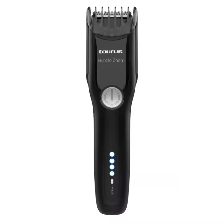 Taurus - Barbero Hubble Zoom, Barba Perfecta, 12 Niveles de Corte, Carga Rápida USB-C, Incluye Bolsa de Viaje y Accesorios - 1