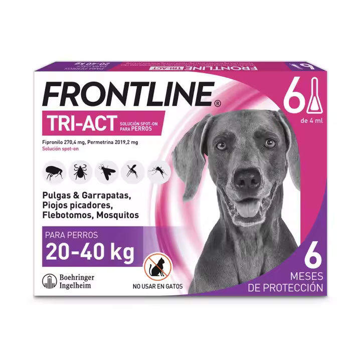Pipetas para perro grande, de 20 - 40 kg, 6 pip - 1