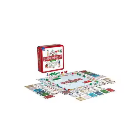 Juego Superpoly de Luxe Ed. 75 aniversario Falomir Juegos    Juego, mesa, entretenimiento, diversión, familia, amigos, estrategia, tablero, cartas, retos, equipos, creatividad, clásico, moderno, temático, dinámico, competitivo - 1