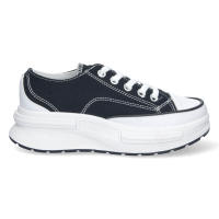 Davinia Shoes Zapatilla Plana para Mujer, Comoda, Estilo Bamba, Material de Lona, de Plataforma, y Cierre de Cordones Shoes&Blues.es HB-0361-Negro - details 1