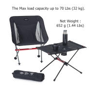 Mesa De Camping Naturehike Plegable Ligera Y Portátil Para Exterior Picnic Pesca Playa Color Negro Tamaño 59x40x39 Cm Peso 652 G - details 1