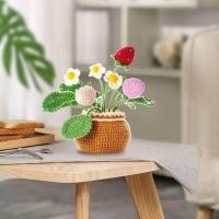 Kit De Inicio Para Crochet De Tulipanes Hechos a Mano DIY Para Adultos Y Niños Con Plantas En Macetas Herramienta Textil Para Mujeres - details 10