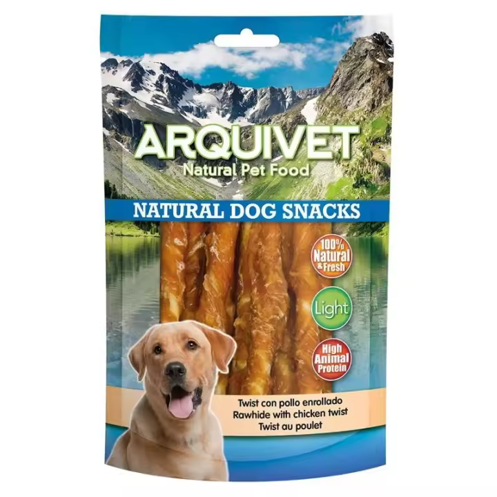 Arquivet - SNACK TWIST CON POLLO ENROLLADO 100gr - 1