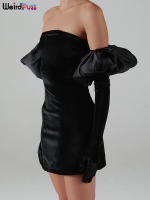 Vestido De Veludo Sin Espalda Para Mujer Con Guantes Nublados Bodycon Elástico Romántico Francesa Para Fiesta De Cumpleaños Vacaciones Streetwear - details 33