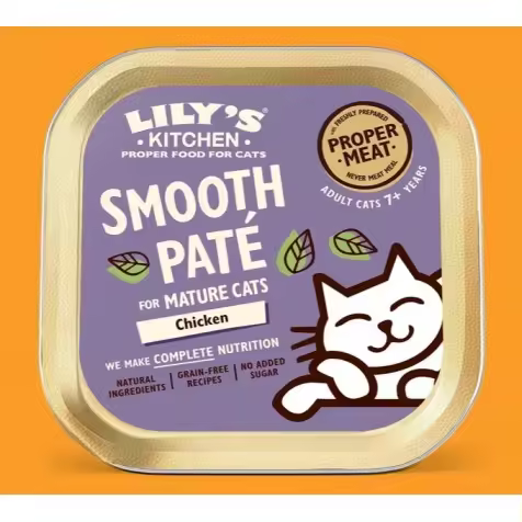 Lily's Kitchen Smooth Paté de Pollo Mature Gatos 19 x 85 gr - 1